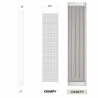 Los radiadores eléctricos verticales diseño moderno vestido nuevo por Scirocco H Viadurini