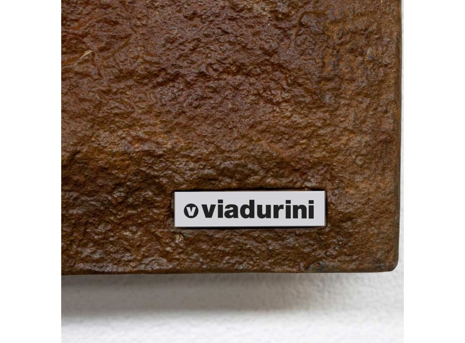 Radiador híbrido en polvo de mármol italiano con efecto Corten - Terraa Viadurini
