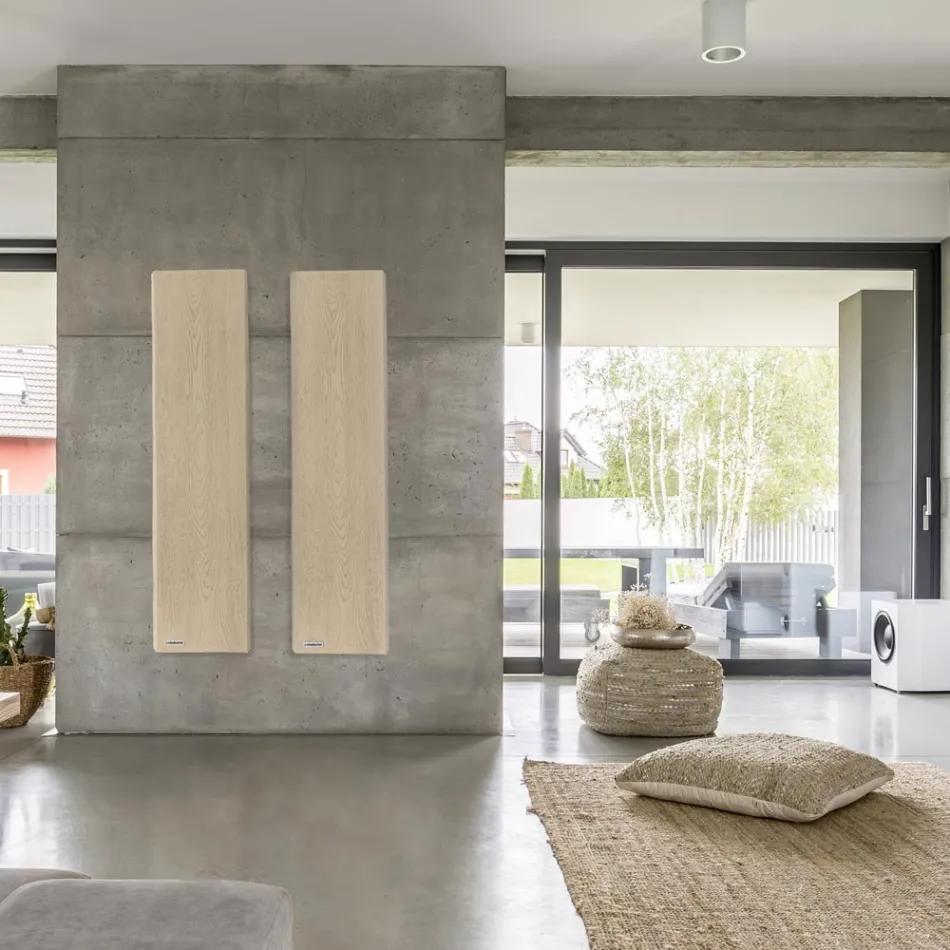 Radiador híbrido en polvo de mármol italiano con efecto madera - Wood50 Viadurini