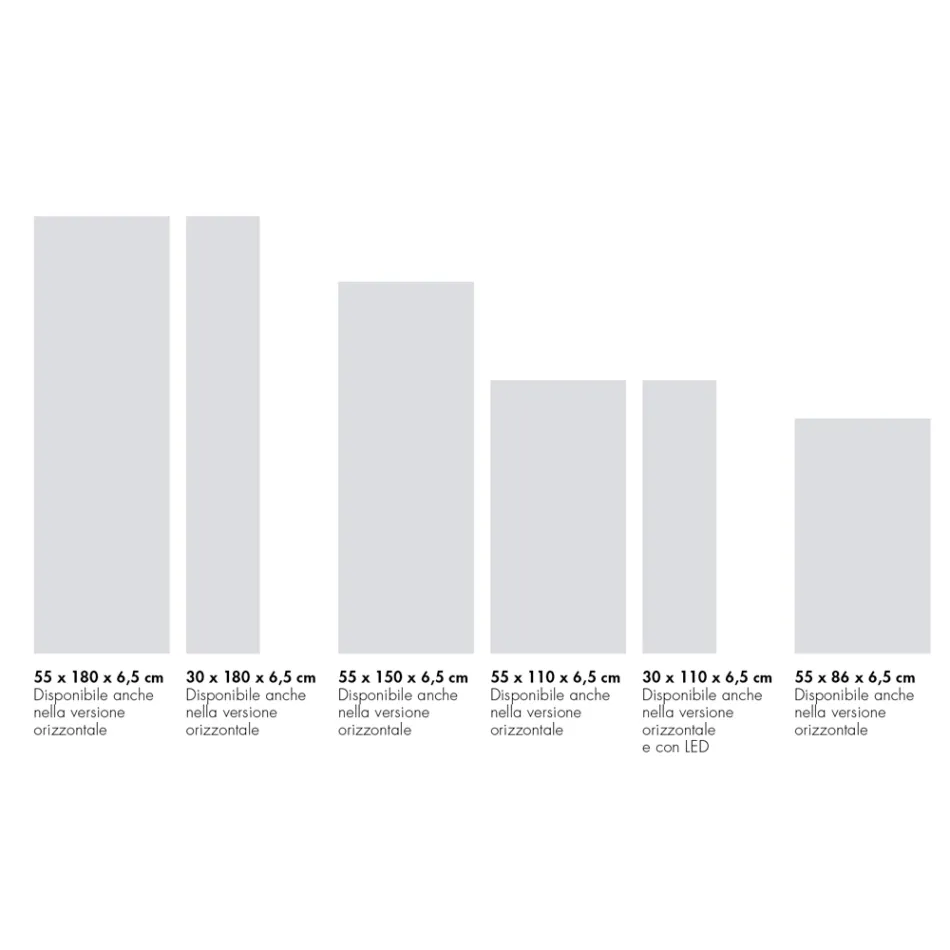 Radiador híbrido personalizable en polvo de mármol Made in Italy - Lineep Viadurini