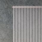 Radiador hidráulico con una serie de elementos verticales fabricado en Italia - carbono Viadurini