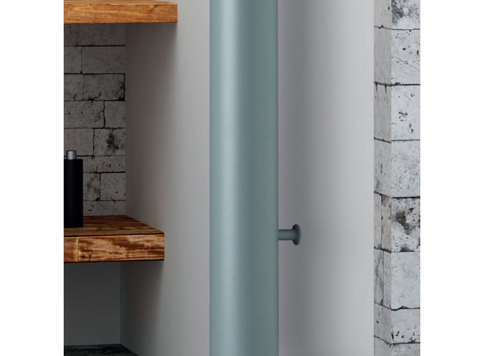 Radiador de fontanería compuesto por un tubo de aluminio Made in Italy - Pandoro Viadurini