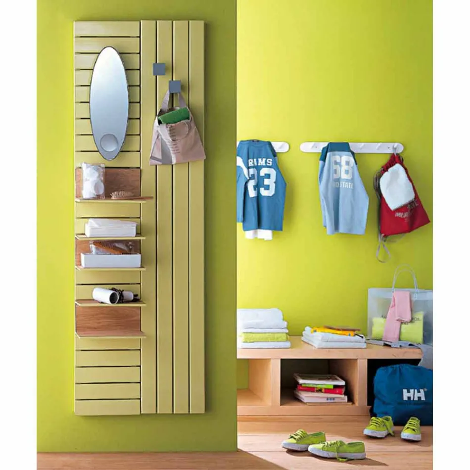 TERMOARREDO diseño de acero hidráulico con estantes Utilidad Scirocco H Viadurini