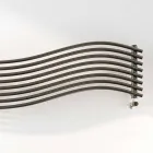 TERMOARREDO hidráulico diseño moderno en Wave de Scirocco H de acero Viadurini