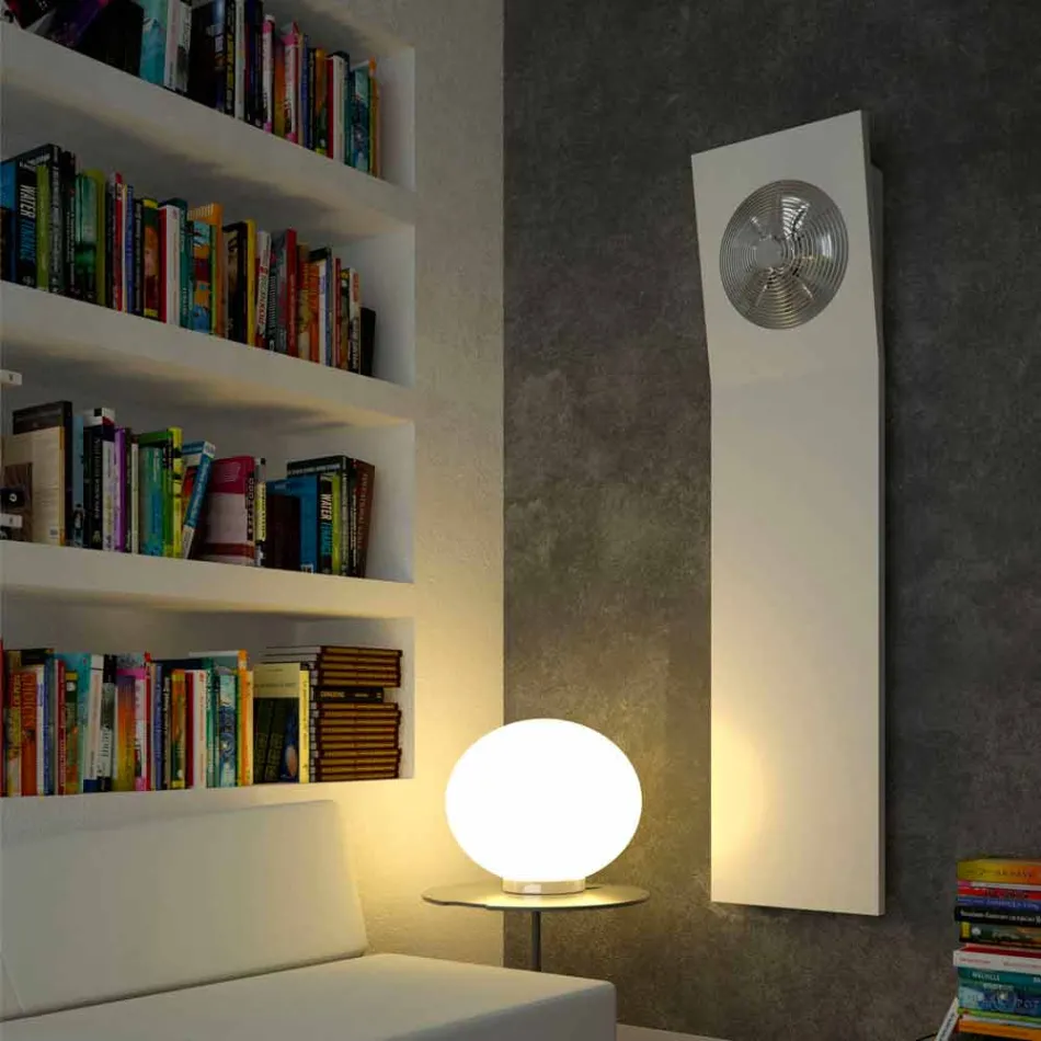 radiador de diseño hidráulico con ventilador de aire Scirocco H Viadurini