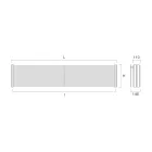 Radiador Hidráulico de Acero con Triple Sección de Elementos Made in Italy - Ciambella Viadurini