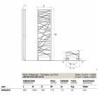 acero TERMOARREDO hidráulico, estilo metropolitana Mikado Scirocco H Viadurini