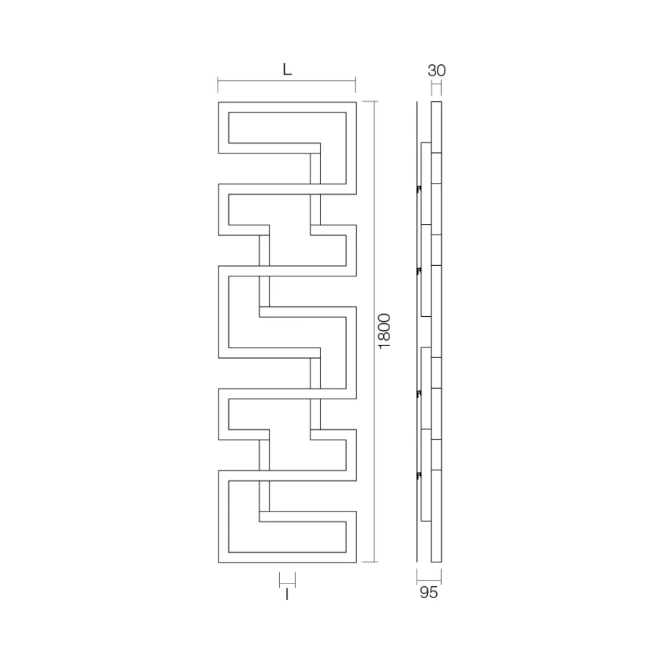Radiador Hidráulico Fabricado en Acero Inoxidable Made in Italy - Horno Viadurini