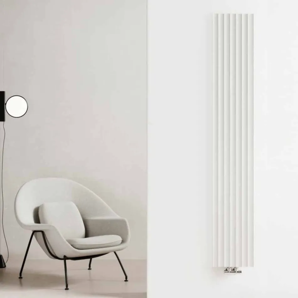 Radiador hidráulico de pared de diseño moderno de hasta 700 W - 100 líneas Viadurini