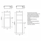 Toallero para radiador Diseño vertical Hidráulico hasta 719 vatios - Rebel Viadurini