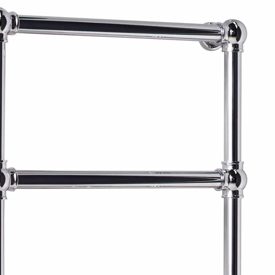 Calentador de toallas eléctrico de radiador cromado en diseño de latón 200 W - Caesar Viadurini