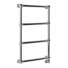 Calentador de toallas eléctrico de radiador cromado en diseño de latón 200 W - Caesar Viadurini