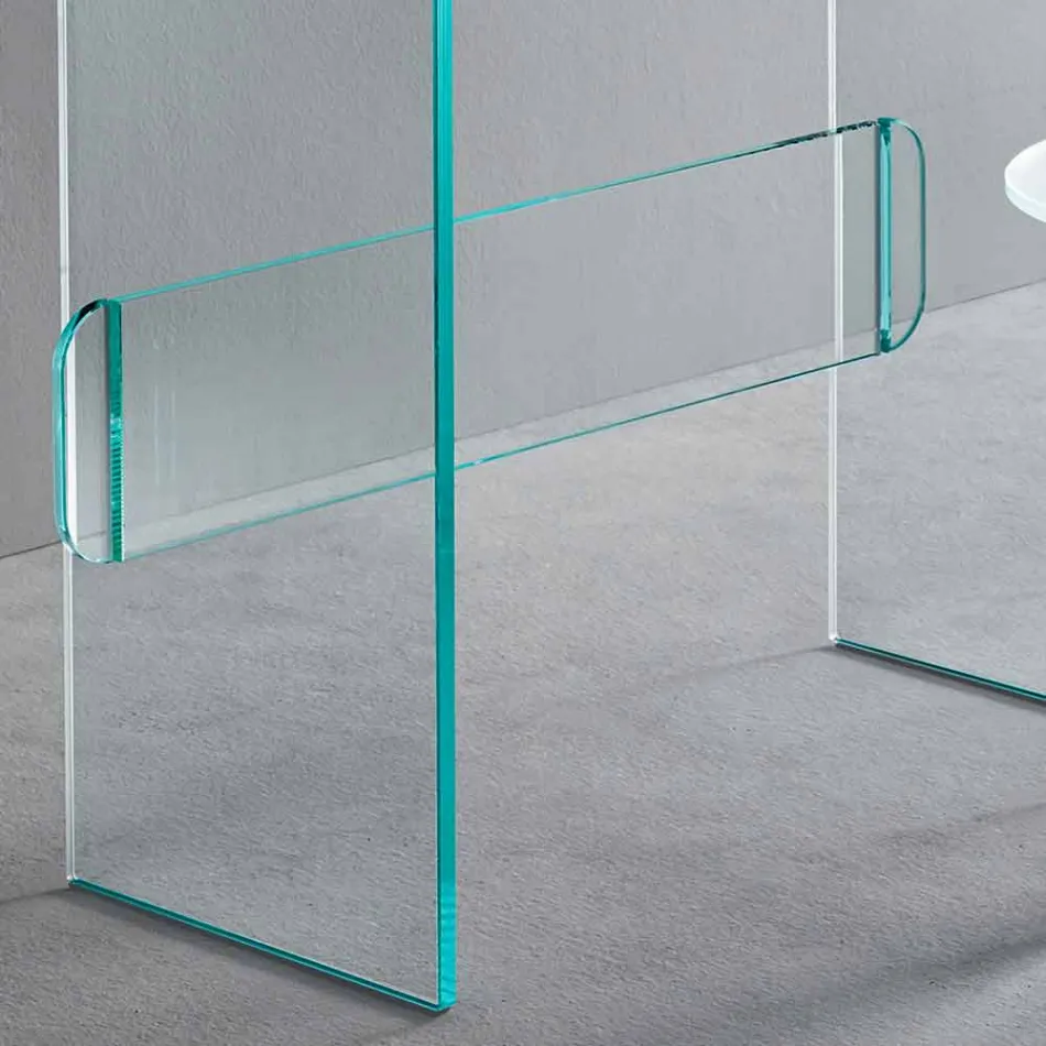 Tocador de Maquillaje con Espejo y Cajón de Cristal 3 Acabados - Salvie Viadurini