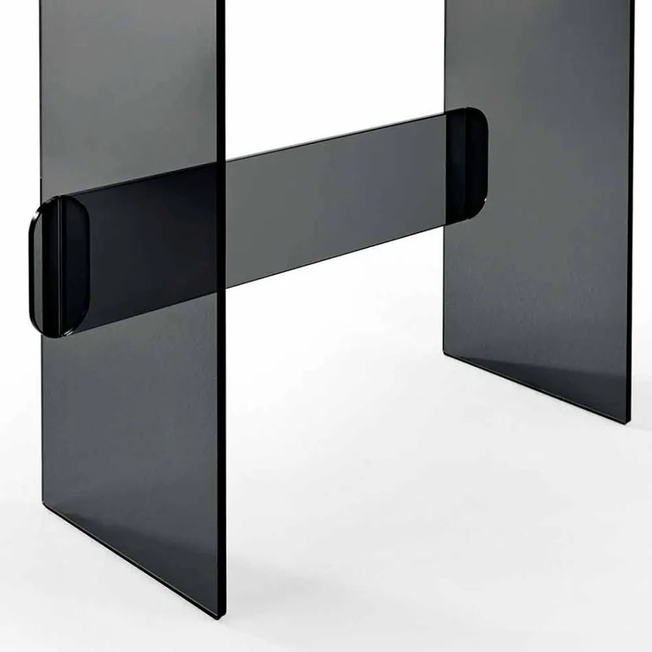 Tocador de Maquillaje con Espejo y Cajón de Cristal 3 Acabados - Salvie Viadurini