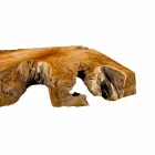 Tapa de baño suspendida en madera de teca maciza, pieza única - Perfecto Viadurini