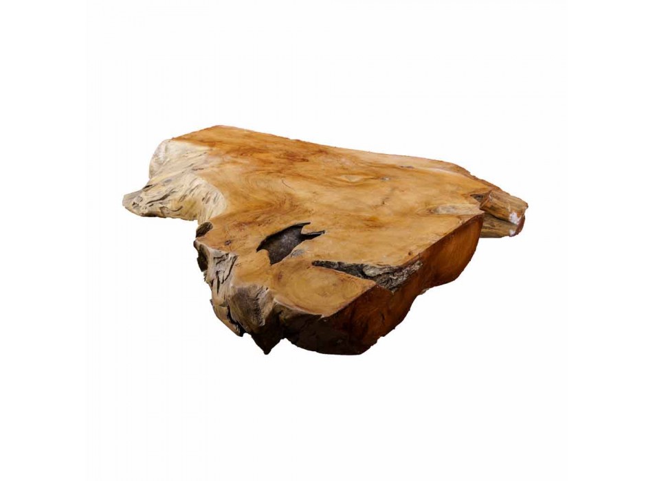 Tapa de baño suspendida en madera de teca maciza, pieza única - Perfecto Viadurini