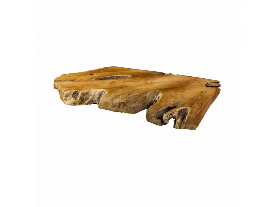Tapa de baño suspendida en madera de teca maciza, pieza única - Perfecto Viadurini