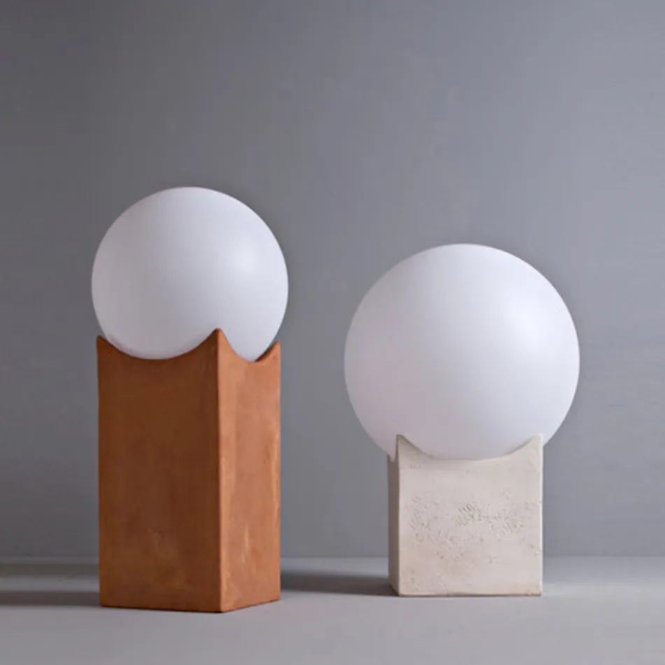 Poste de luz de exterior Toscot Atlante de terracota fabricado en Toscana Viadurini