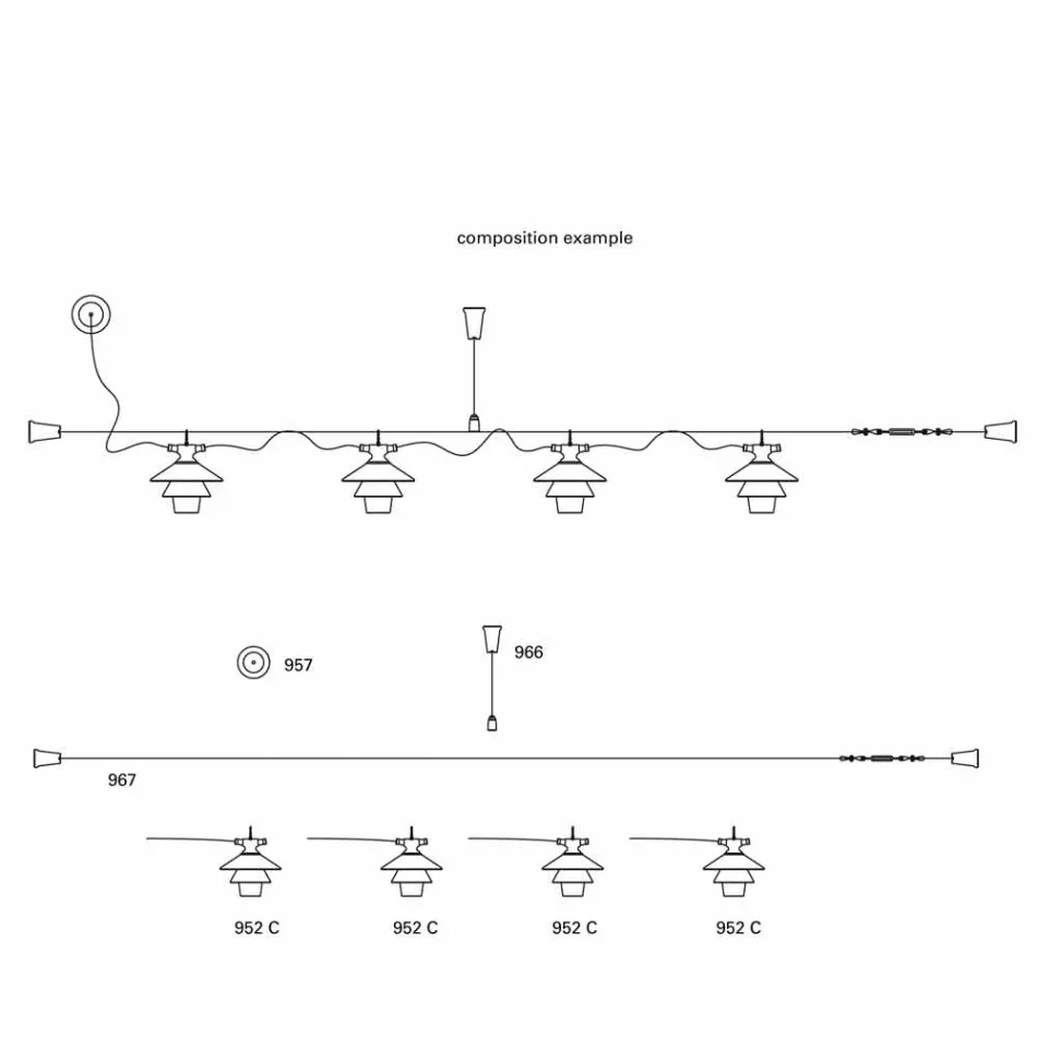 TOSCOT Battersea lámpara colgante con maceta de terracota Viadurini
