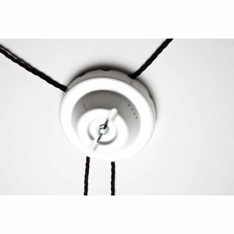 TOSCOT Battersea techo pequeña roseta Made in Toscana Viadurini