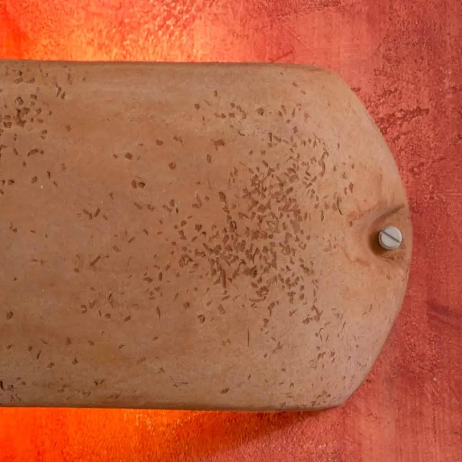 Toscot Castelverde aplique de terracota exterior / interior hecho en Italia Viadurini