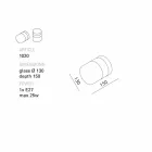 TOSCOT Chapeau! Lámpara de pared / techo artesanal hecha en la Toscana Viadurini