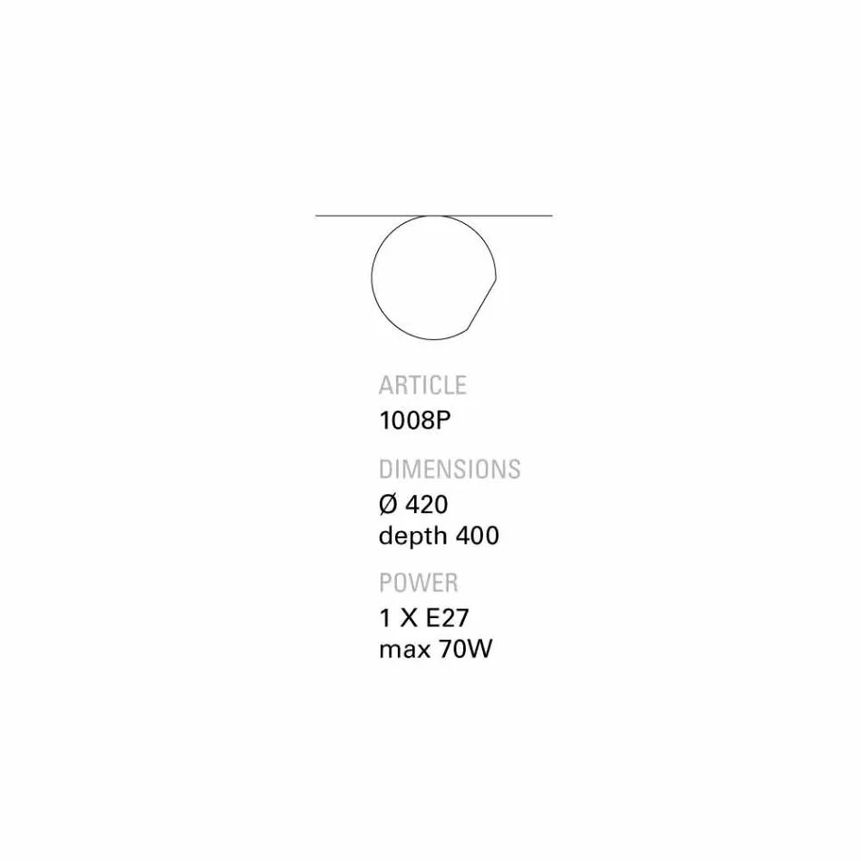 TOSCOT Newton techo / pared inclinada de terracota Viadurini