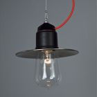 Toscot Novecento lámpara de suspensión de terracota con rosetón Viadurini