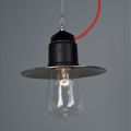 Toscot Novecento lámpara de suspensión de terracota con rosetón