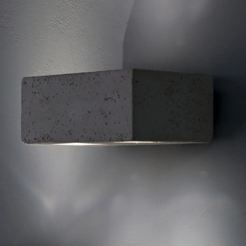 Toscot Smith aplique LED para jardín de terracota, fabricado en Toscana Viadurini