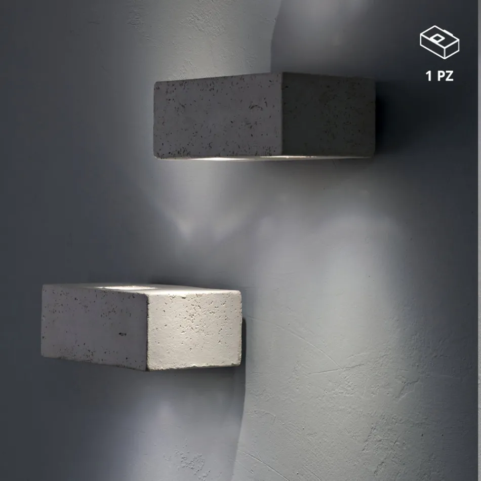 Toscot Smith aplique LED para jardín de terracota, fabricado en Toscana Viadurini