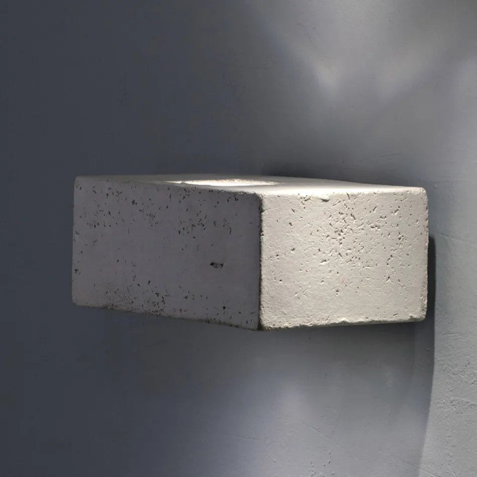 Toscot Smith aplique LED para jardín de terracota, fabricado en Toscana Viadurini