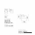 TOSCOT lámpara de techo oscilación / muro en la Toscana Viadurini