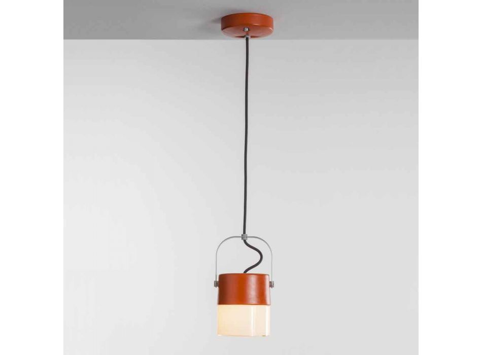 lámpara de techo de oscilación TOSCOT en vidrio soplado hecho en la Toscana Viadurini