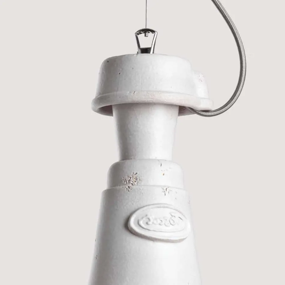 TOSCOT Turín lámpara de suspensión de terracota, hecha a mano Viadurini