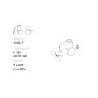 Toscot Traffic aplique de cerámica y metal producido en Toscana Viadurini