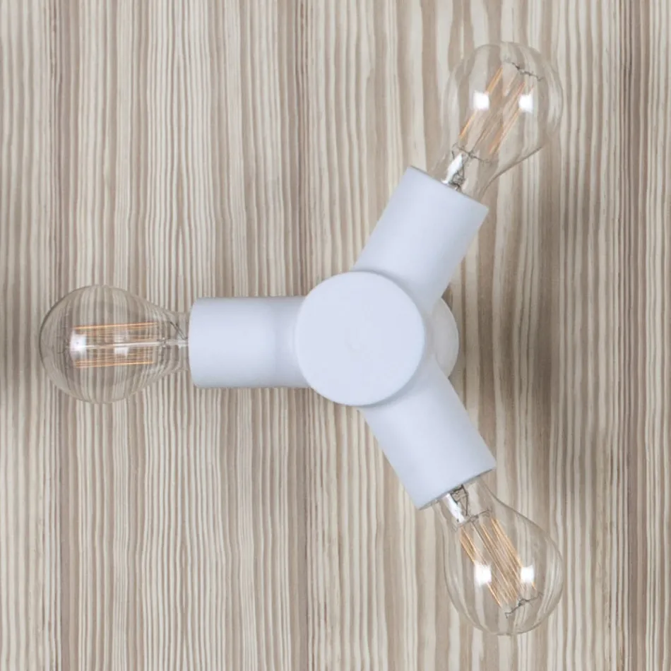 Lámpara de pared Toscot Traffic de metal y cerámica fabricada en Toscana Viadurini