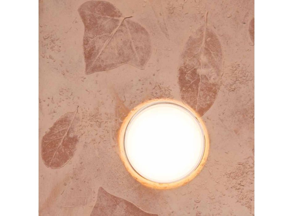 Lámpara de pared de diseño Toscot Vivaldi en terracota hecha en Italia Viadurini