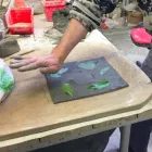 Lámpara de pared de diseño Toscot Vivaldi en terracota hecha en Italia Viadurini