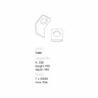 Lámpara de pared hecha a mano de terracota Toscot Vivaldi en Italia Viadurini