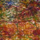 Mantel de algodón hecho a mano Estampado hecho a mano de una pieza - Marcas Viadurini