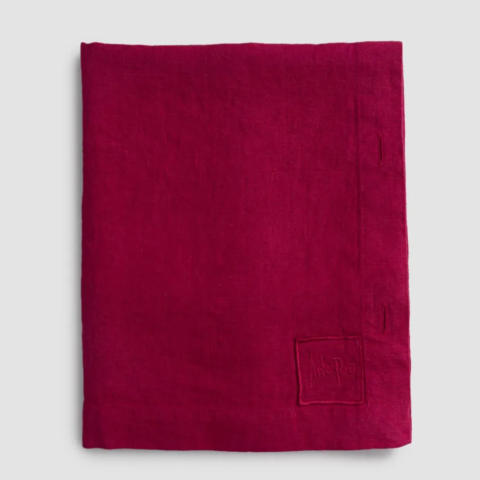 Mantel Modular de Lino de Colores con Ojales y 10 Botones - Mediterráneo Viadurini