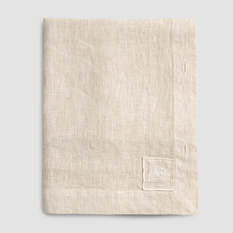 Mantel Modular de Lino de Colores con Ojales y 10 Botones - Mediterráneo Viadurini