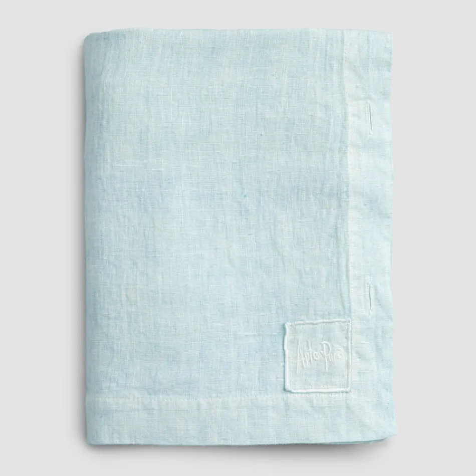 Mantel Modular de Lino de Colores con Ojales y 10 Botones - Mediterráneo Viadurini