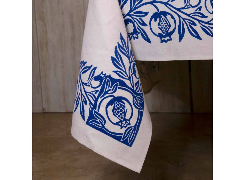 Mantel de arte con diseño impreso a mano de alta artesanía italiana - Marcas comerciales Viadurini
