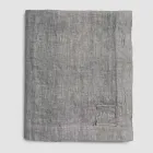 Mantel Rectangular de Lino con Ojales y 10 Botones, Lujo - Mediterráneo Viadurini