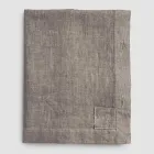 Mantel Rectangular de Lino con Ojales y 10 Botones, Lujo - Mediterráneo Viadurini