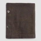 Mantel Rectangular de Lino con Ojales y 12 Botones de Lujo - Mediterráneo Viadurini