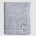 Mantel Rectangular de Lino con Ojales y 12 Botones de Lujo - Mediterráneo Viadurini