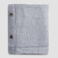 Mantel rectangular de lino con ojales y 12 botones de lujo - Mediterranea